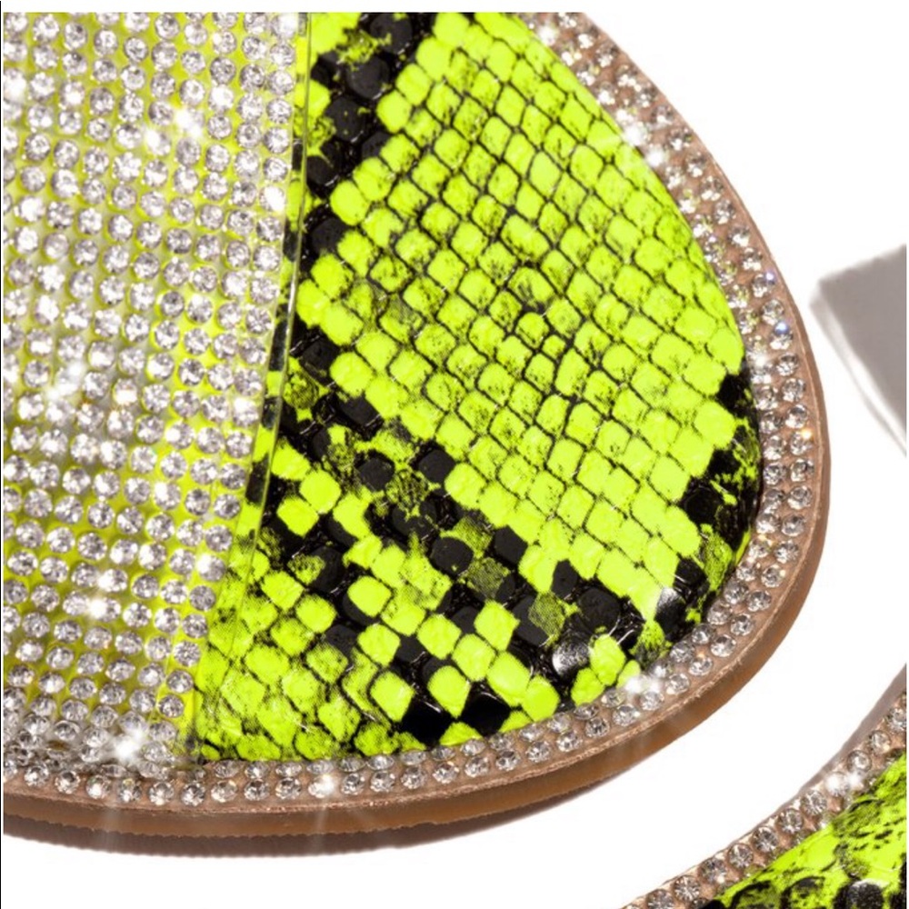 Neon Yellow Snake Slides - Picture 3 of 4